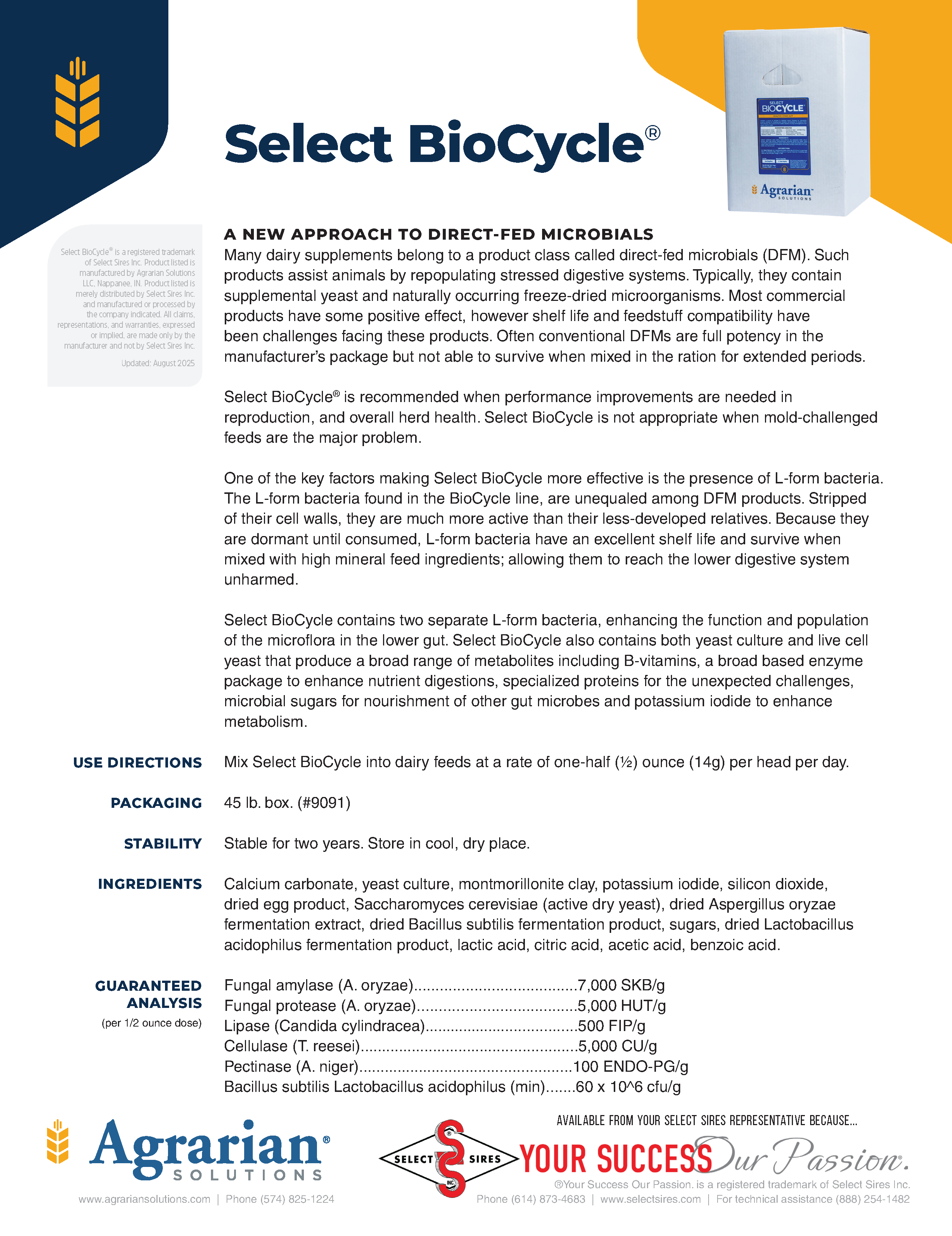 9091-SelectBioCycle_Tech-Data_08-12-2025 - 45 lbs